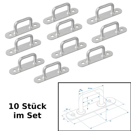 10x planenöse planenbügel - planenöse,