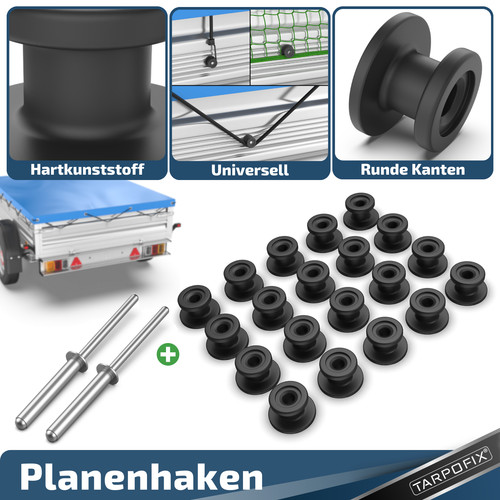 20x planenknopf rund inkl - rund,
