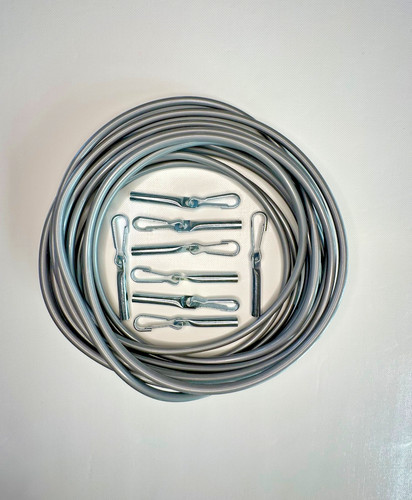 Planenseil set silber - set, 10
