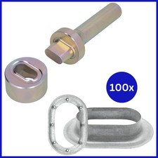 100x Planenöse Ovalösen mit