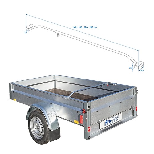 Planenbügel 108 146cm alu - planenbügel,