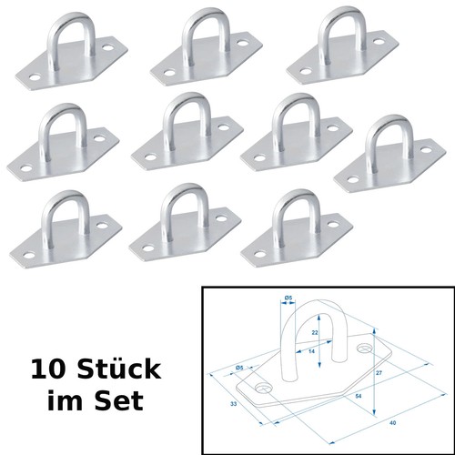 10x planenöse planenbügel - planenöse,